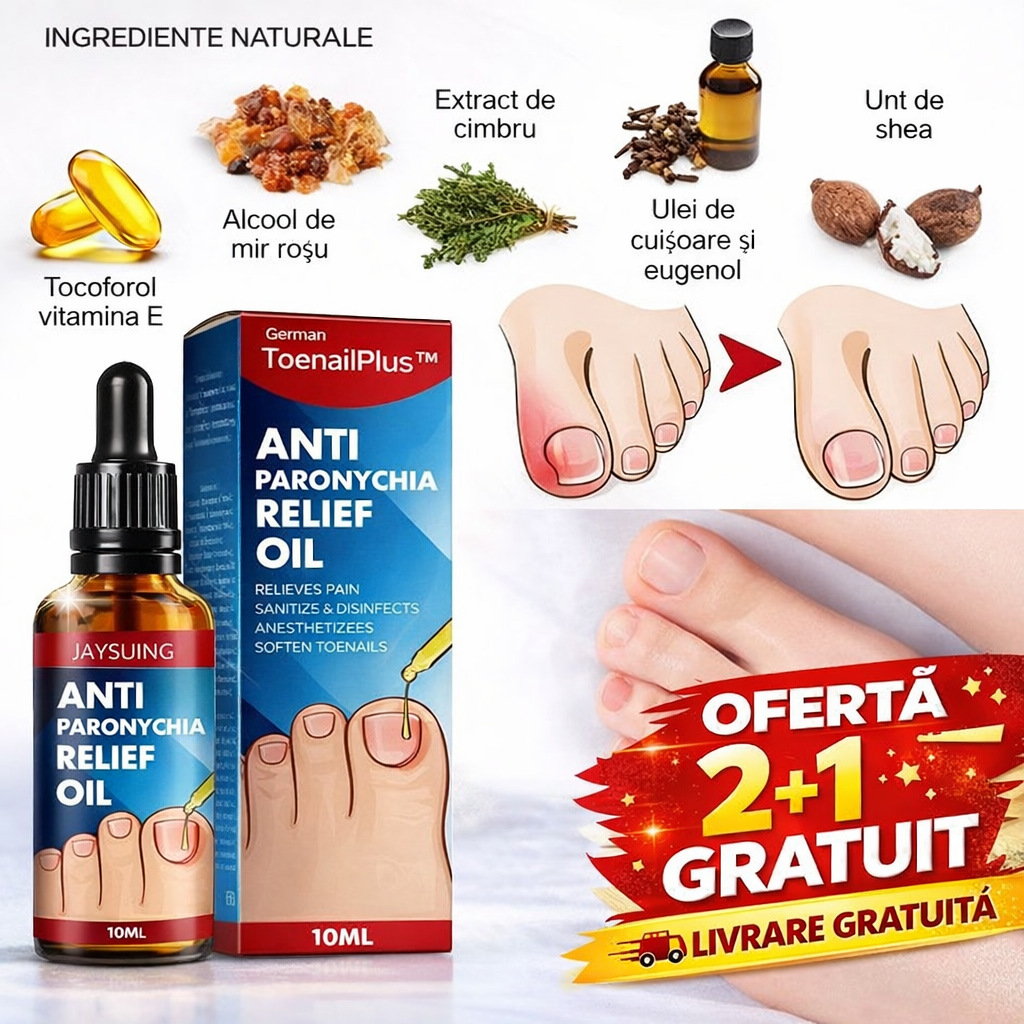 Ulei esential antimicoze, Unghii Ingrosate, Ciuperca unghiei, Anti-Paronychia si intarirea placii unghiale